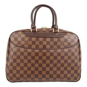 Louis Vuitton Damier Deauville Bowling Vanity Handbag
